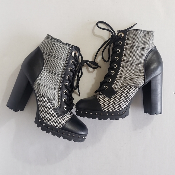 Aldo Shoes - ALDO Marille High Heeled Ankle Studded Boots 9